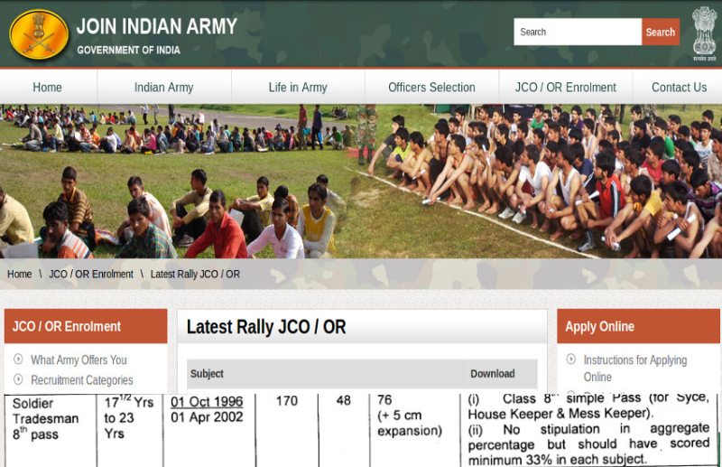 Rajasthan Army Rally Bharti Bhilwara july 2019