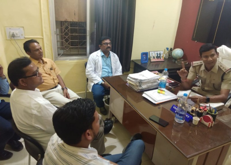 Doctors in police station