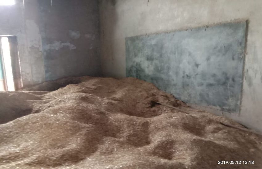 Filled the animal feed in the school room