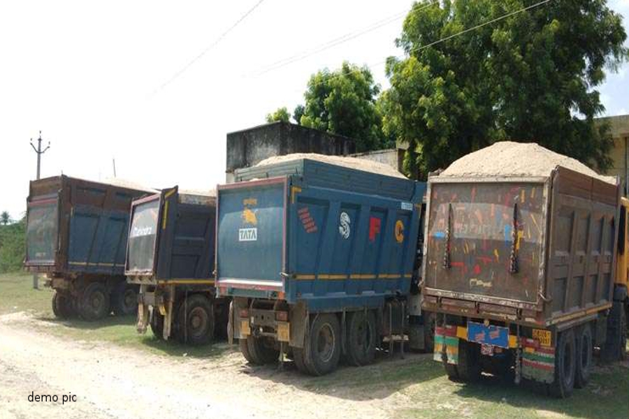 illegal gravel mining