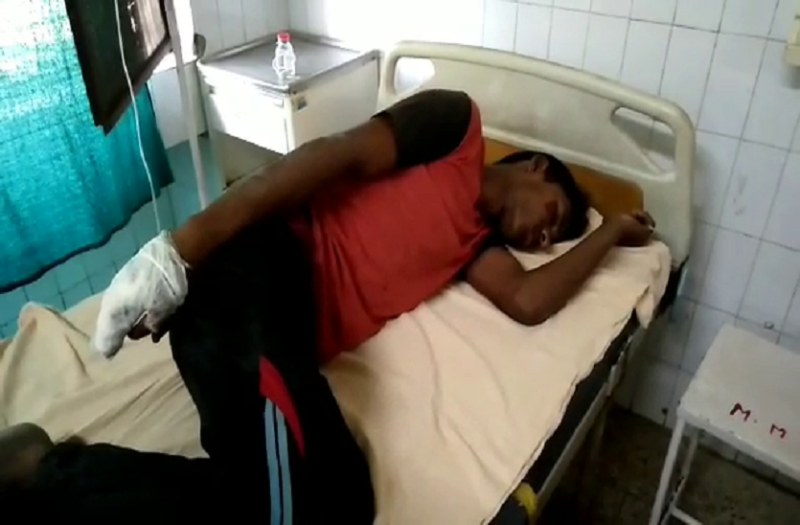 Dalit brutally beaten