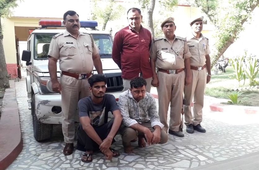 crime:हाइवे पर लूट के आरोपी मामा-भांजा गिरफ्तार