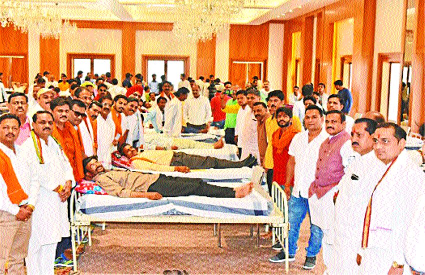 A new record of blood donation in two days