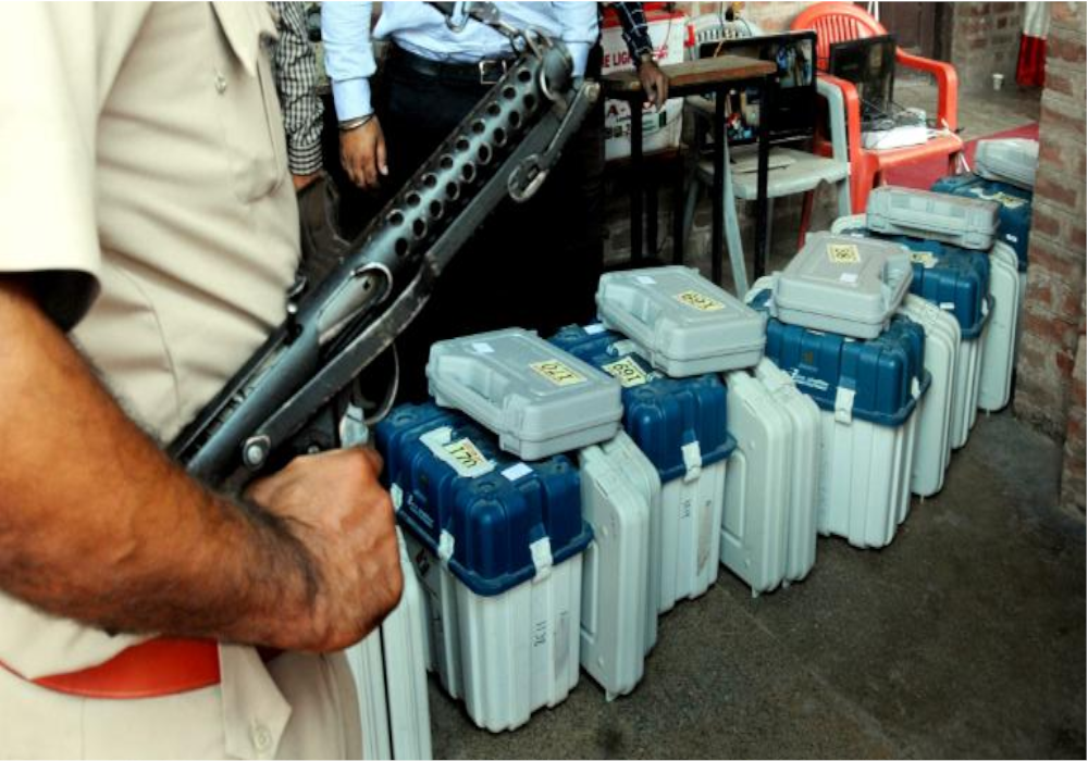 Political parties ruckus for EVM seurity in UP