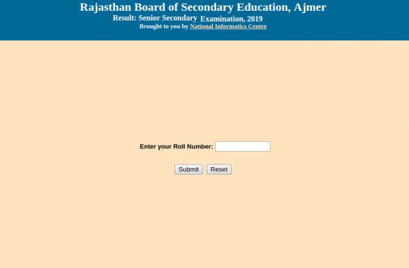 Rajasthan Board 12th Arts Result 2019
