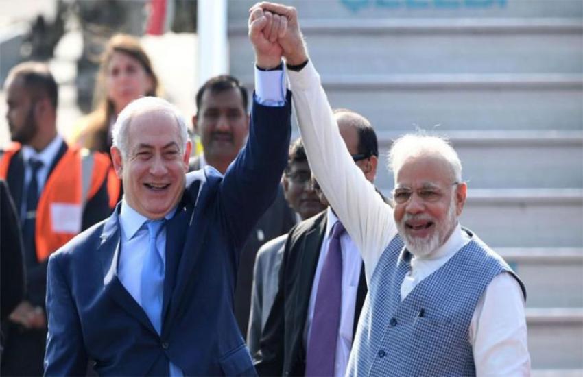 इजरायल के प्रधानमंत्री बेंजामिन नेतन्याहू और पीएम नरेंद्र मोदी
