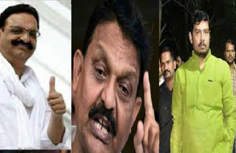 Mukhtar Ansari, Afzal Ansari and Atul Rai