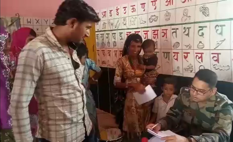 Health check up of 500 villagers in army medical camp