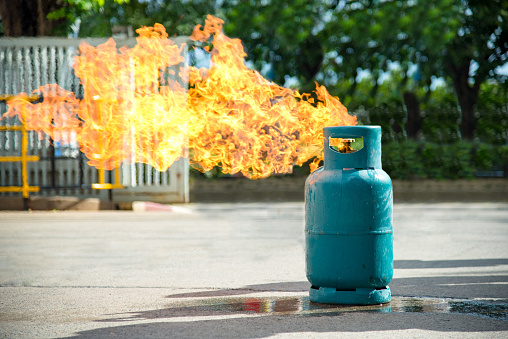Blast in Gas Cylinder