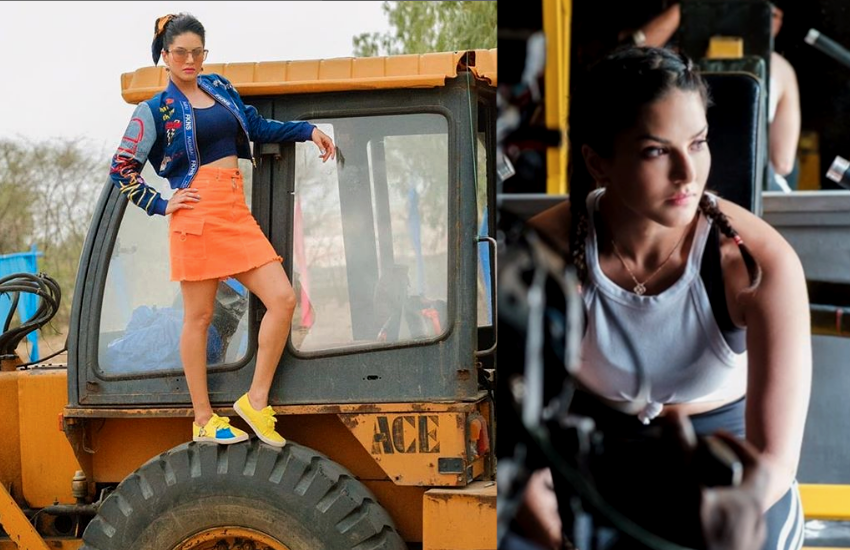 Sunny Leone JCB Photo