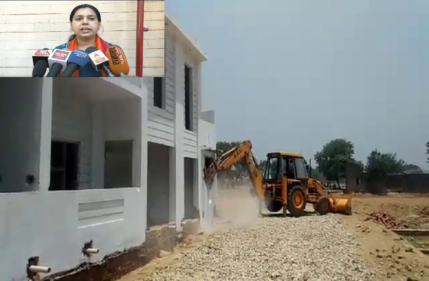 Major action of IAS officer Divya Mittal, JCB on illegal constructions