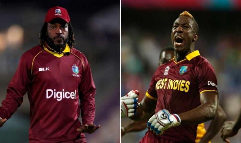 Andre Russell and Chris Gayle