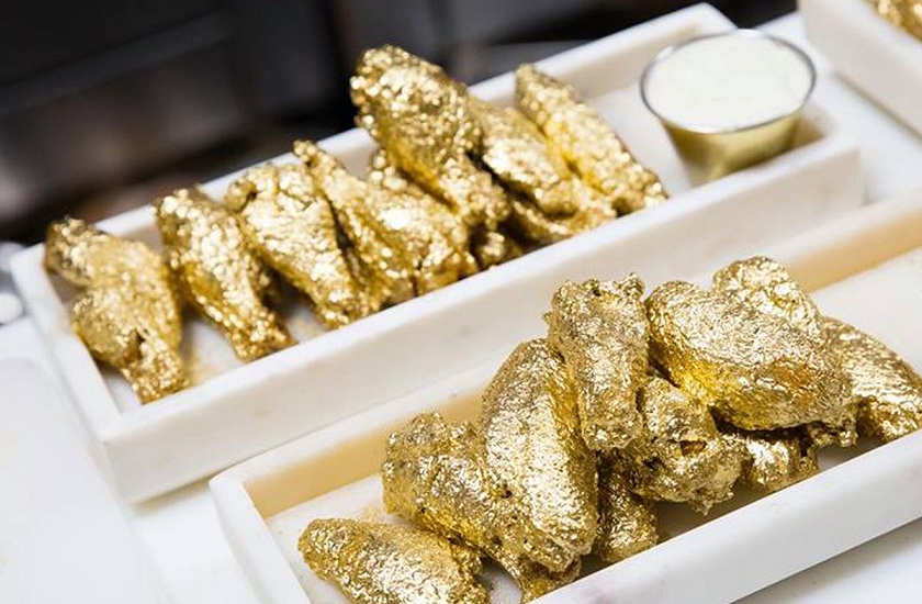 Gold Chicken Wings With worth 1000 dollars