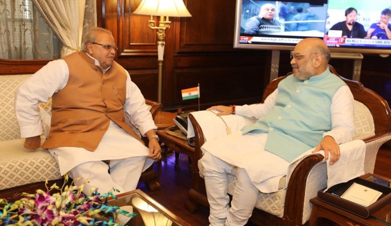 Amit Shah with Satypal Malik