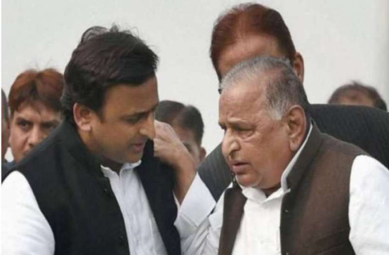 Akhilesh yadav and Mulayam Singh yadav