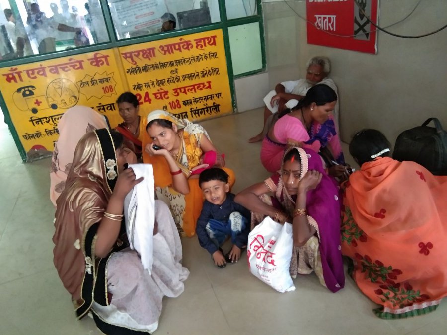 Patients suffering from problem in district hospital