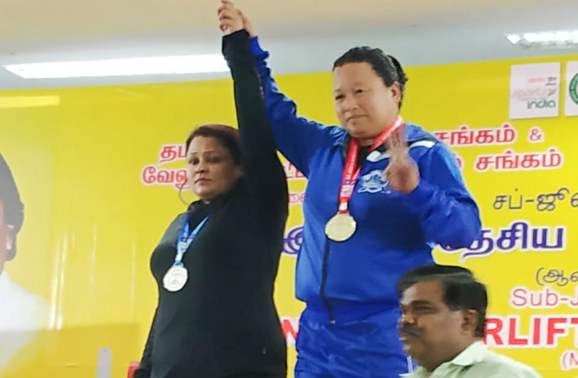 Charusita won Silver Medal in Power Lifting