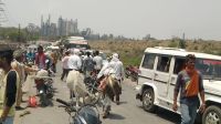 Incident: Truck collision killed, crowd gathered
