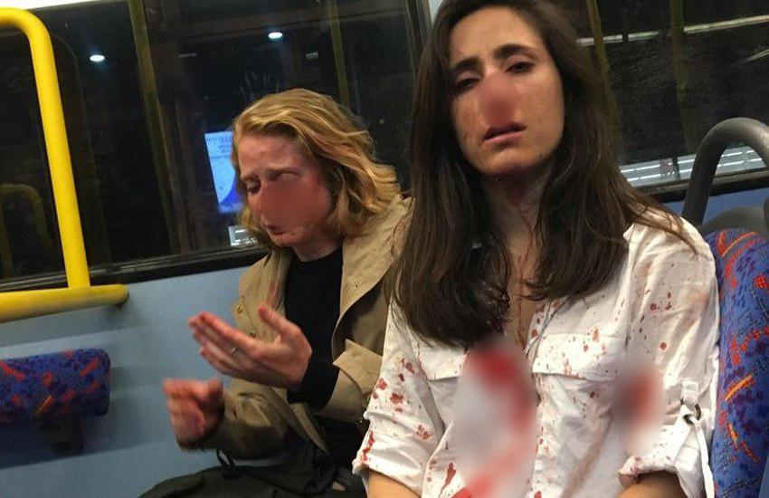 two girlfriends in london beaten on bus by thugs who told them to kiss