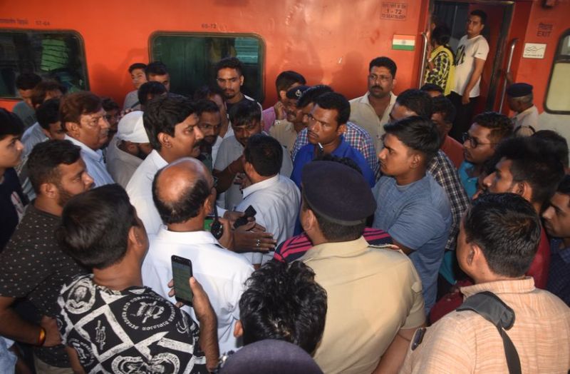 AC gas leakage in AC compartment of Sarvodaya train