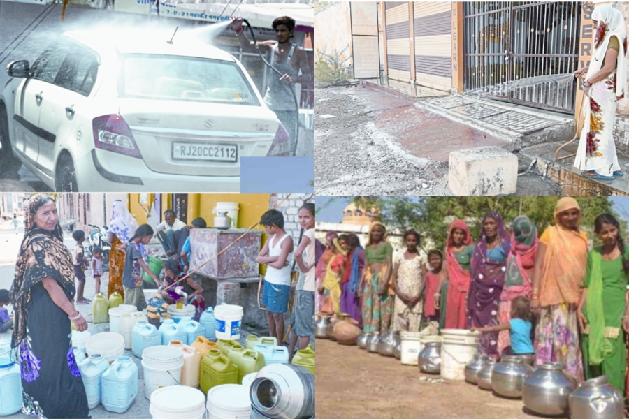 कोटा में हर दिन 2.50 लाख लीटर पानी गाडिय़ों की धुलाई पर होता खर्च, एक गांव पानी पी ले इतने में धुलता है घर-आंगन