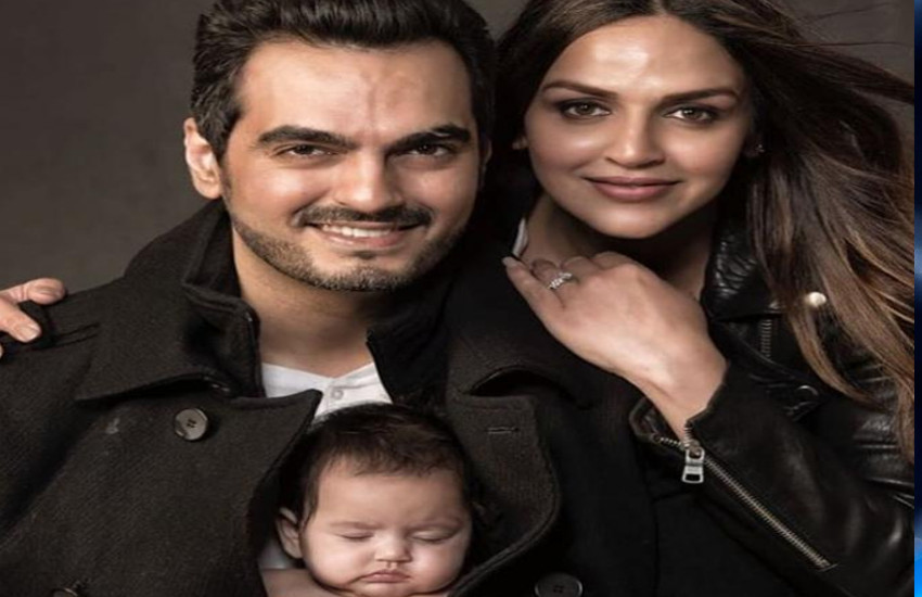 Esha Deol With Husband And Daughter  