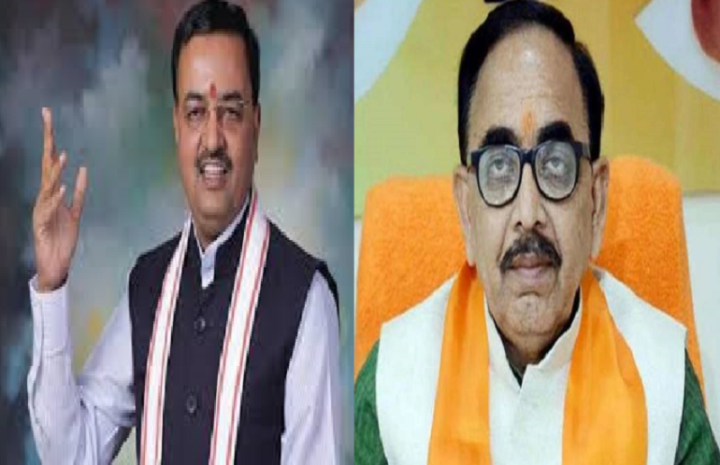 Deputy CM Keshav Prasad Maurya and Dr Mahendranath Pandey