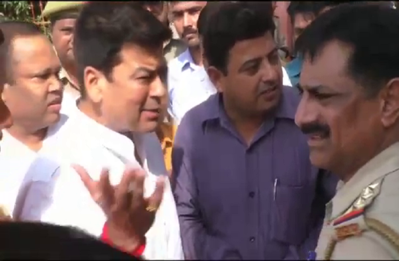 BJP members violated Section 144 by announced