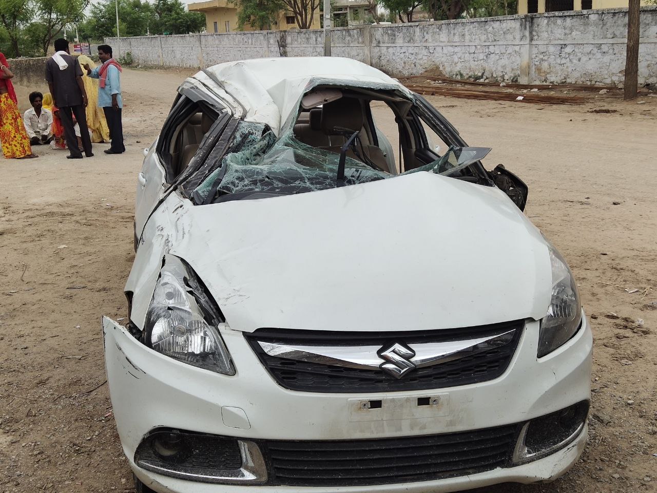 sarpanch dead in road accident
