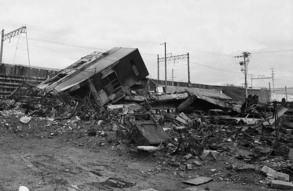 the tsunami was caused by a slope failure triggered by the earthquake