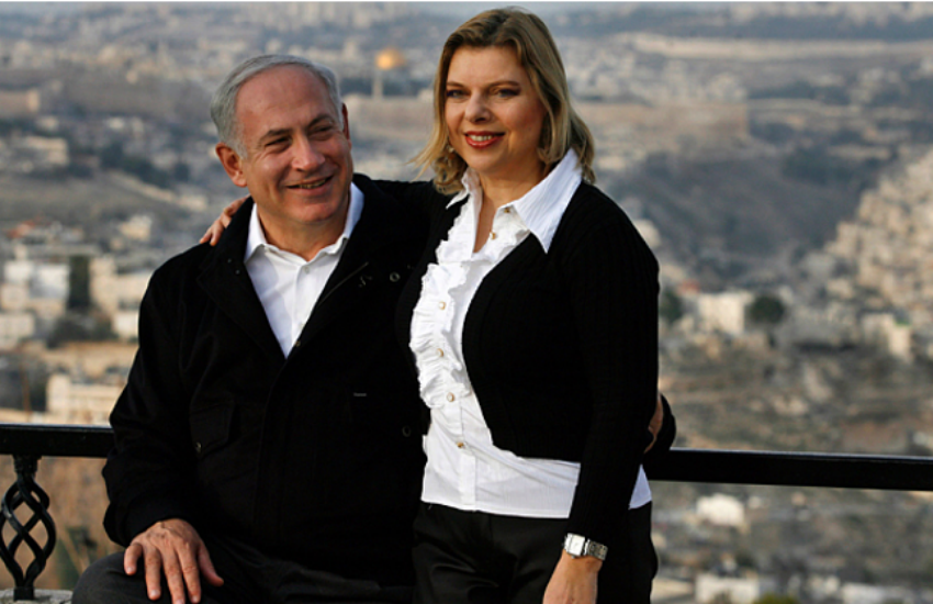 इजराइल के प्रधानमंत्री बेंजामिन नेतन्याहू और उनकी पत्नी सारा नेतन्याहू