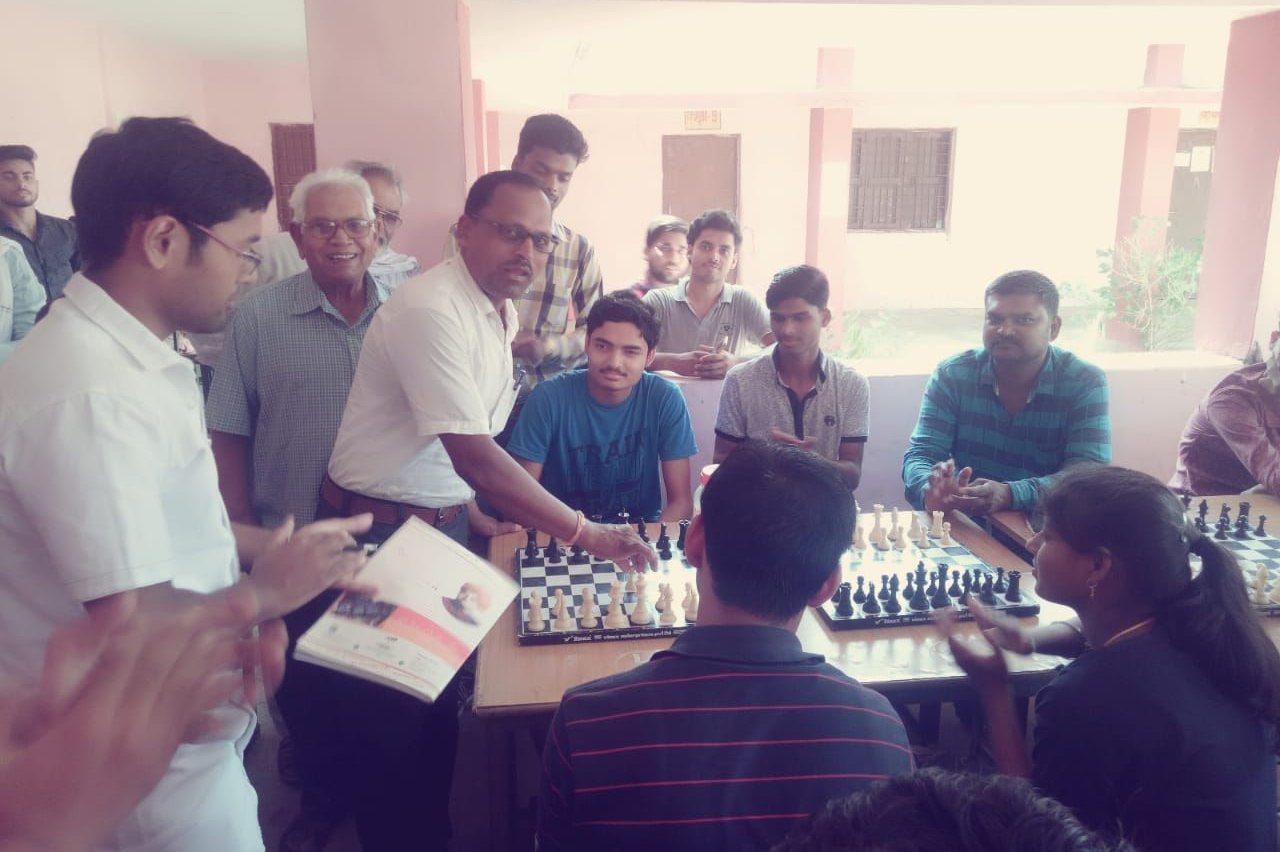 Atul was the first in the chess competition