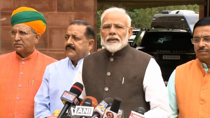 PM Modi in new parliament session