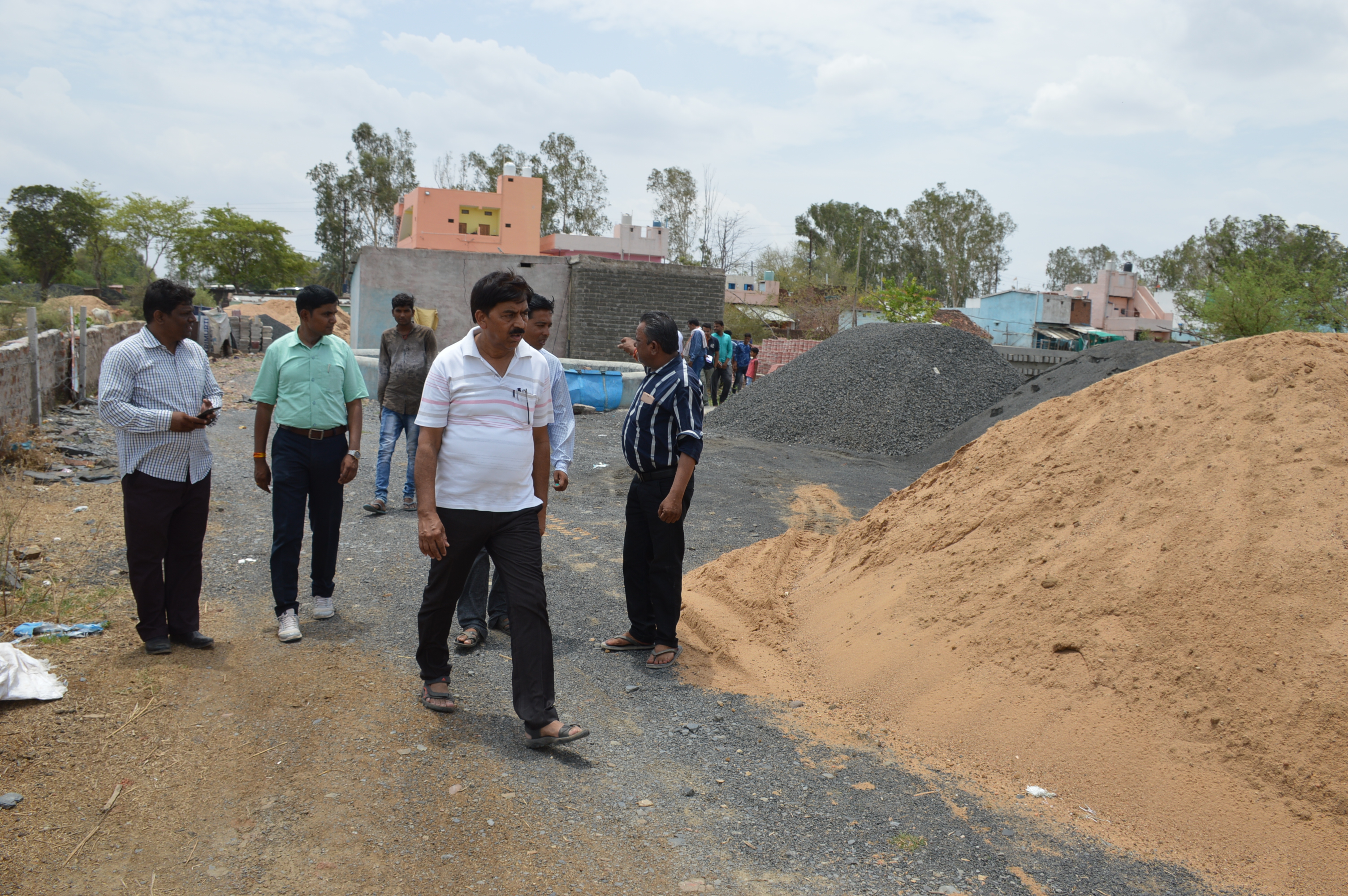 Seized illegal sand of about 600 cubic meter