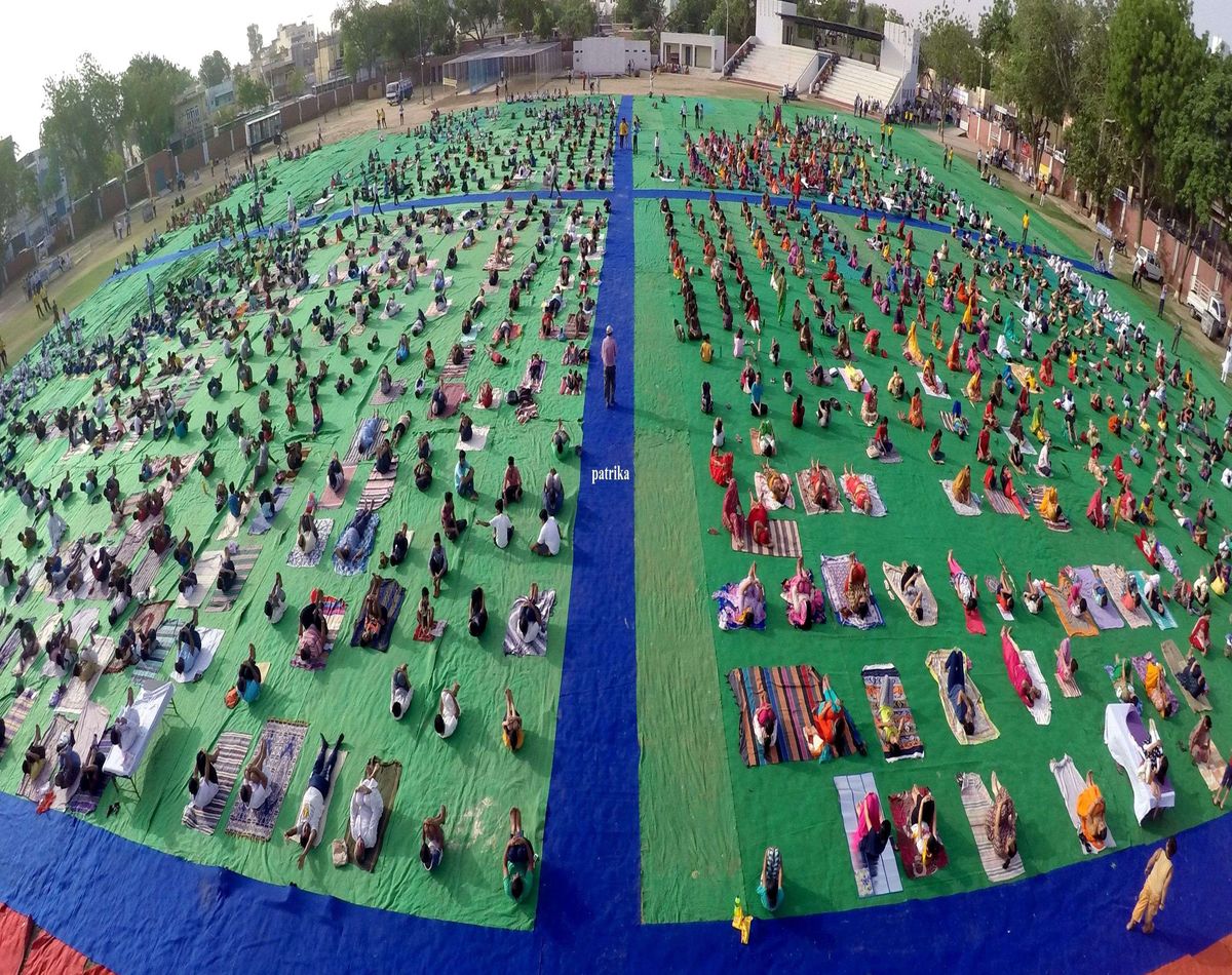 International Yoga Day 2019 event in bikaner