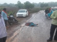 Wife crushed by truck