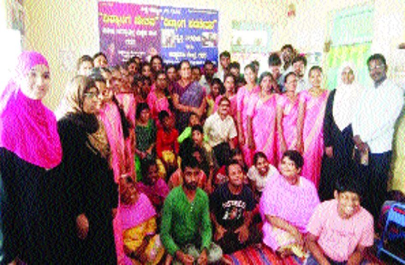 दिव्यांग नवचेतन कौशल प्रशिक्षण केंद्र में व्याख्यान