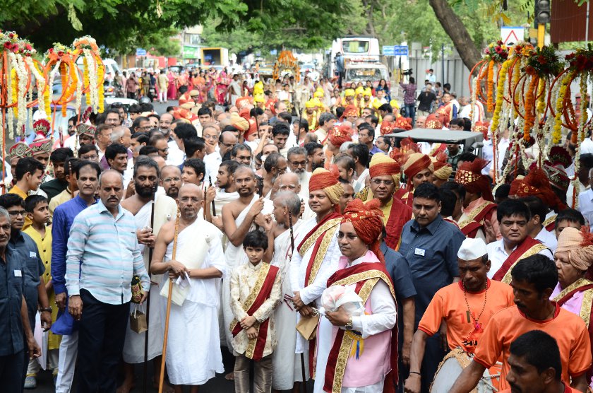 Aakashyah Tirthabhadra Surishwar's Anjashlak Chaturmas admits a great crowd
