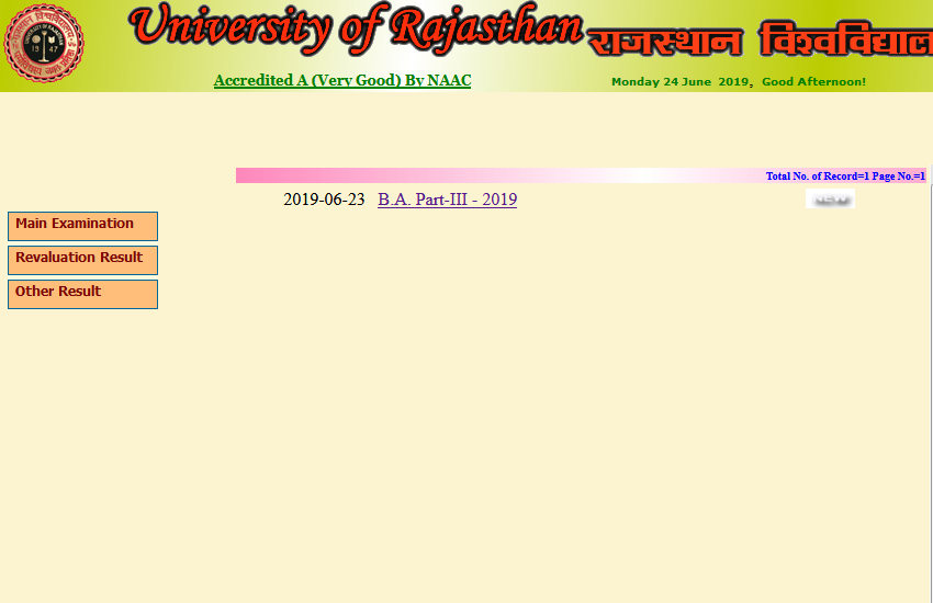 rajasthan university,University of Rajasthan,rajasthan university result,uniraj result,uniraj result BA Result 2019,