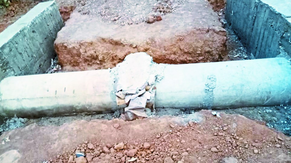 Use of poor material in culverts