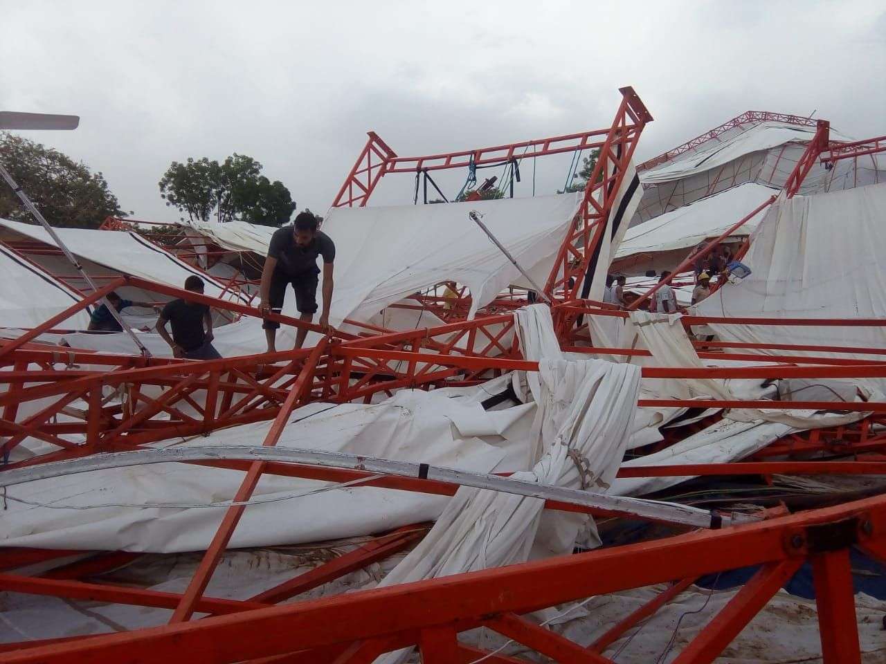 Pandal Collapse in Barmer