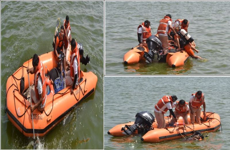 SDRF jawans rehearsed for flood protection