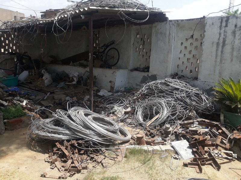 Pushkar-Discom Vigilance raid at the residence of electrical contracto