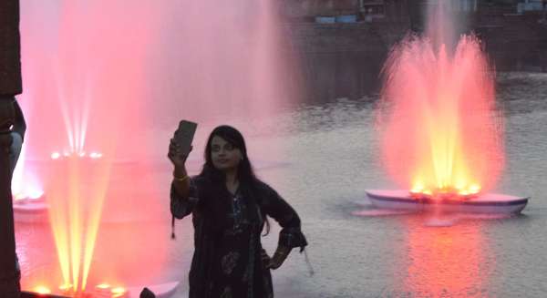 Colorful birds have kissed the sky