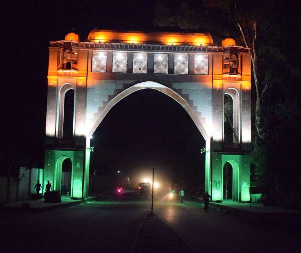 Colorful birds have kissed the sky