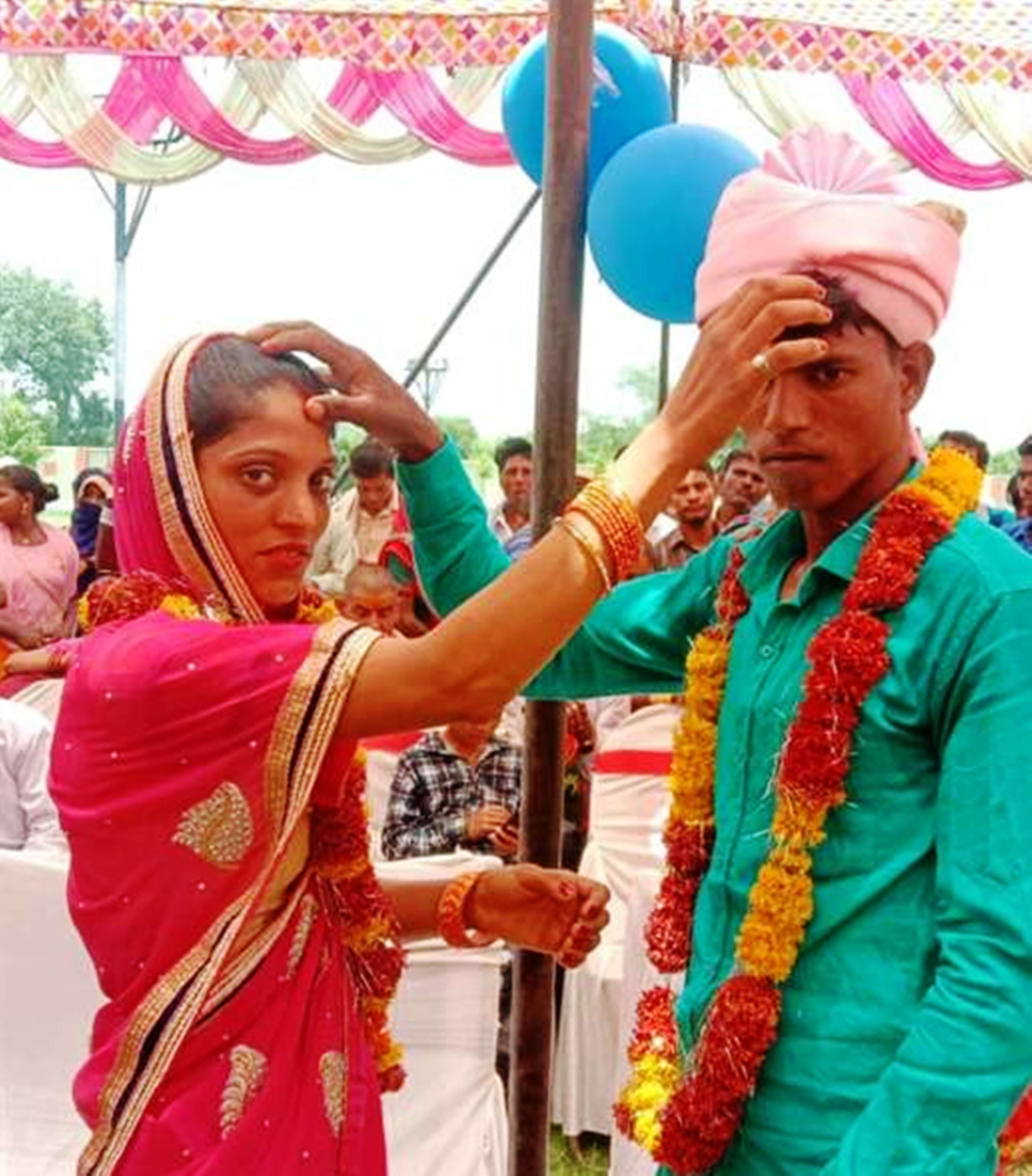 muslim couple marriage with hindu rituals