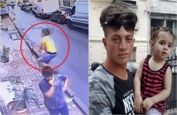 Turkey 2 year old fell from 2nd floor safely caught video viral