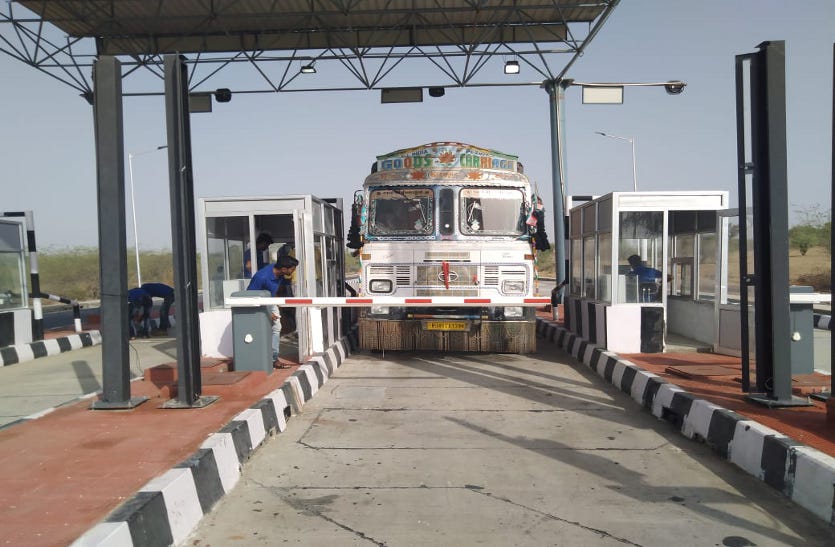 toll tax on Barmer-Jalore Highway