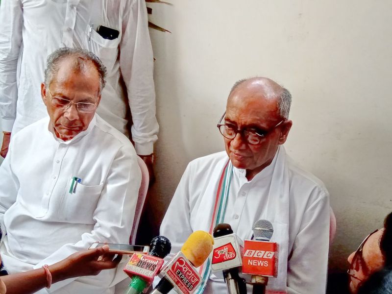 We are rethinking on Rahul Gandhi resignation - digvijay singh