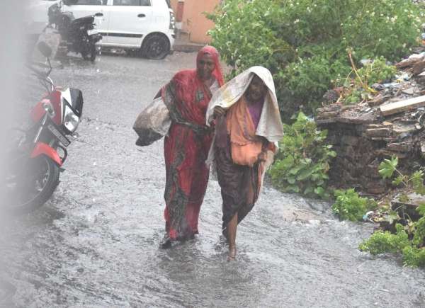 The first rainy monsoon showers
